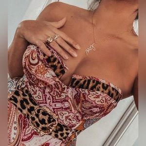 River Island Swimsuit Paisley One Piece Size 6 (UK 10) NWT